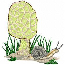 Mushroom Embroidery Design 3